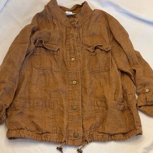 100% Linen Versatile Bomber Jacket